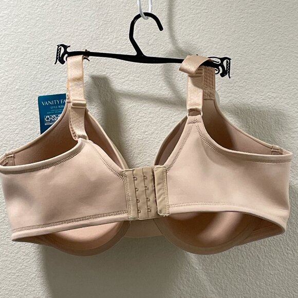NWT, VANITY FAIR Beauty Back Full Figure No Poke Underwire Bra, Neutral - 42E - Picture 3 of 8